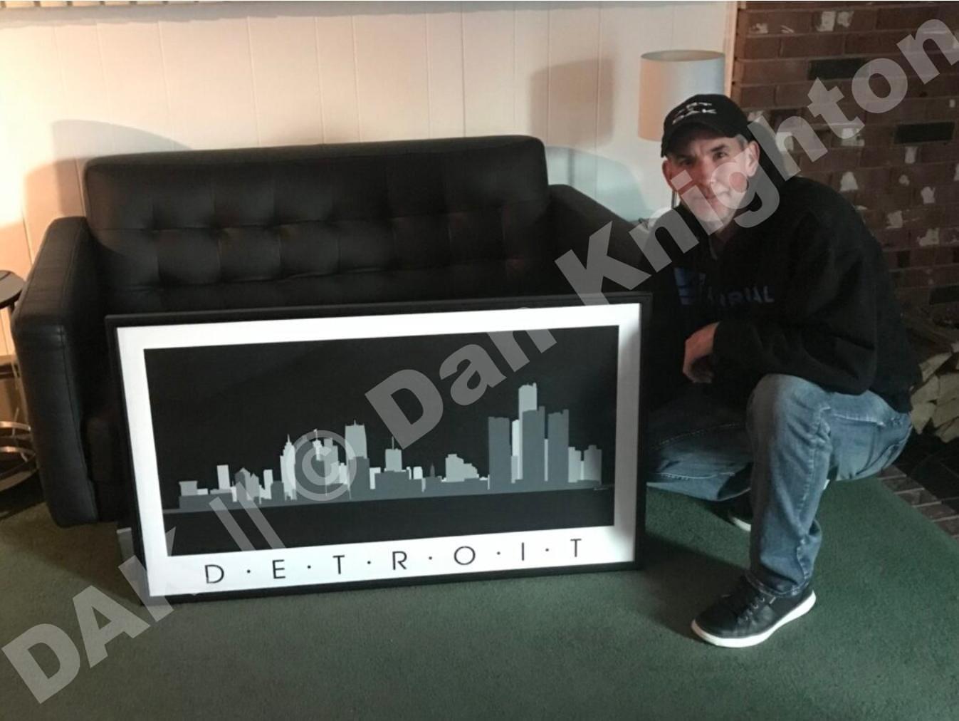 Detroit Skyline (Black)