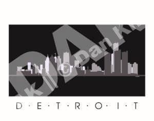 Detroit Skyline (Black)